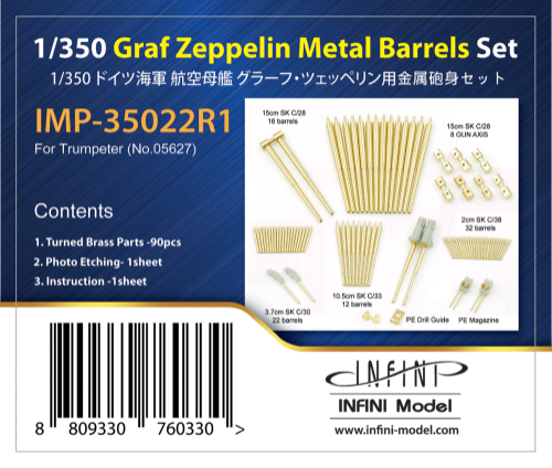 IMP-35022R1 DKM GRaf Zeppelin METAL BARRELS SET