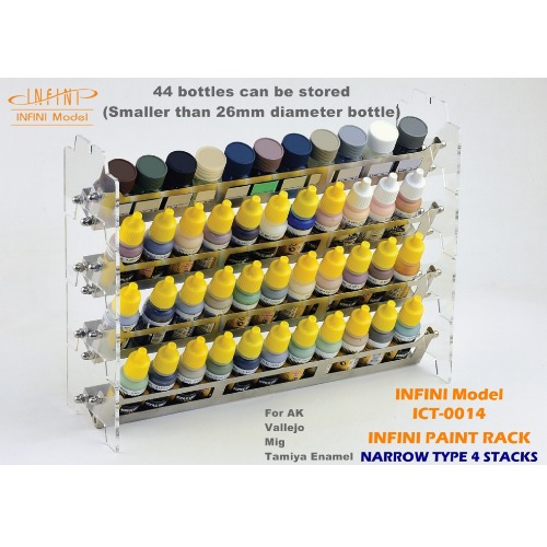 ICT0014 Infini Paint Organizer Display Stand (Narrow Type 4 Rows)