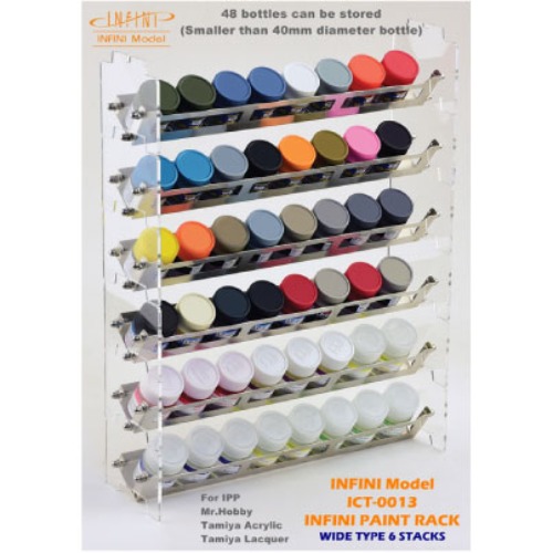 ICT0013 Infini Paint Organizer Display Stand (6 rows of wide type)